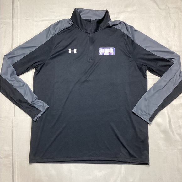Under Armour Black and Gray light weight Performance Pullover - Picture 1 of 8